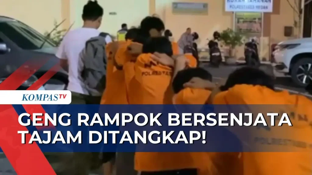 geng rampok bersenjata di tangkap